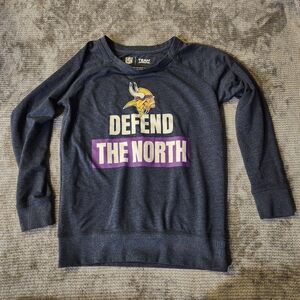 NFL Minnesota Vikings Team Apparel Women's Small "Defend The North" Sweatshirt,